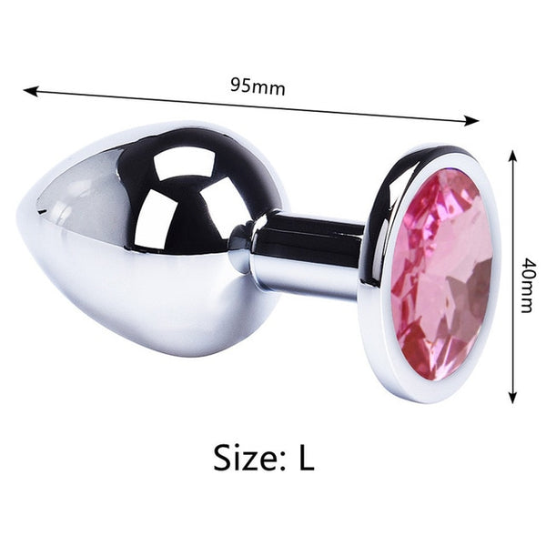 Anal Plug Sex Toys Mini Round Shaped  Metal Stainless Smooth