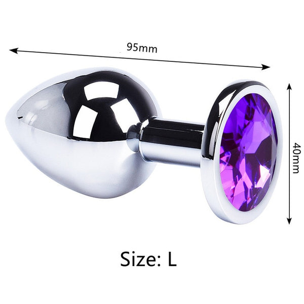 Anal Plug Sex Toys Mini Round Shaped  Metal Stainless Smooth