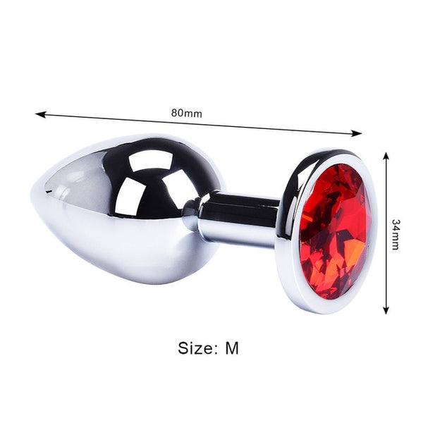 Anal Plug Sex Toys Mini Round Shaped  Metal Stainless Smooth