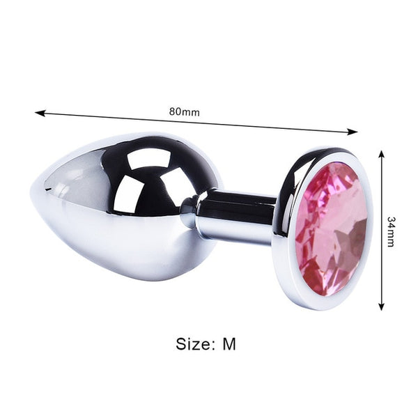 Anal Plug Sex Toys Mini Round Shaped  Metal Stainless Smooth