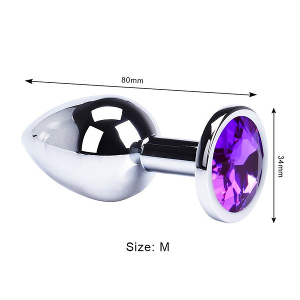 Anal Plug Sex Toys Mini Round Shaped  Metal Stainless Smooth