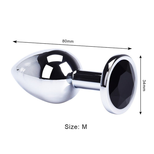 Anal Plug Sex Toys Mini Round Shaped  Metal Stainless Smooth