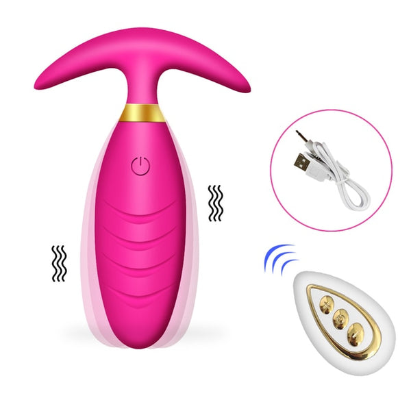 Wireless Anal Vibrator For Women Men Butt Plug Prostate Massager