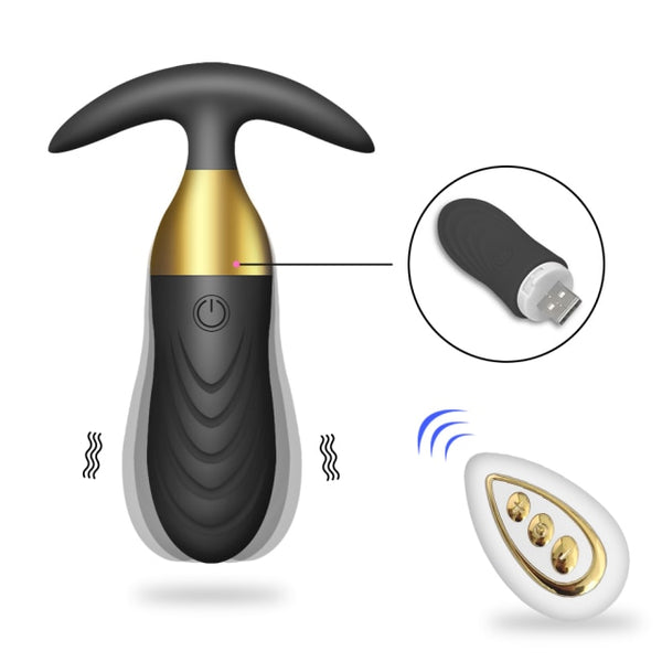 Wireless Anal Vibrator For Women Men Butt Plug Prostate Massager