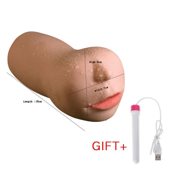 Male Masturbator Cup Vagina Anal Artificial Silicone