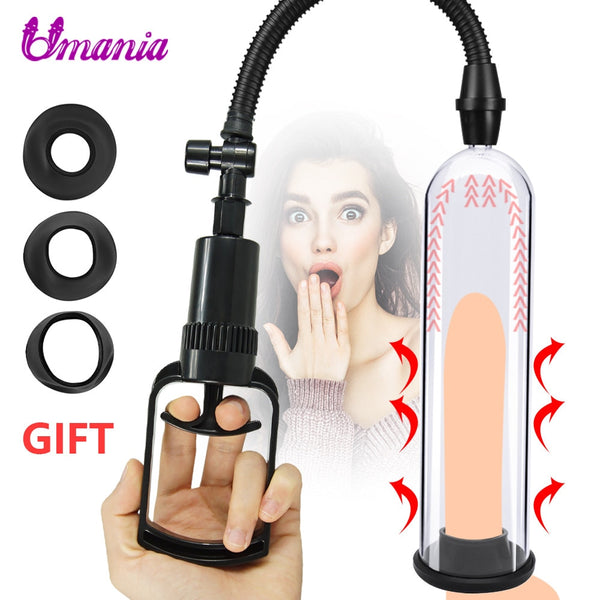 Male Penis Pump Vacuum Pump Manual Penis Extender Enhancer