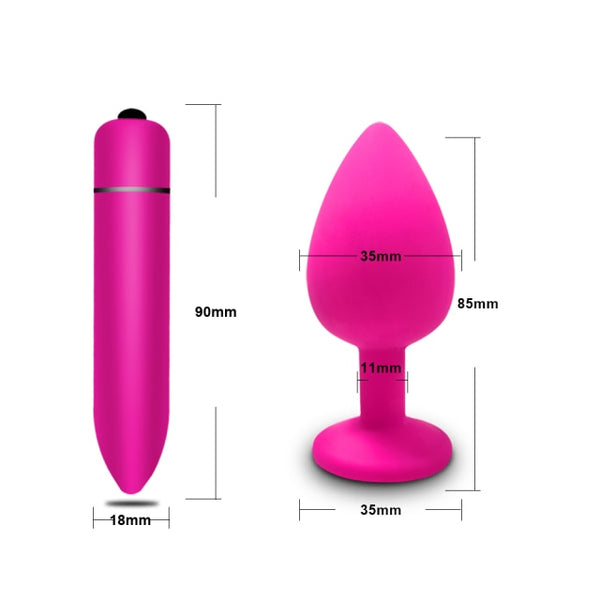 Anal Plug Butt Sex Toys For Couple Soft Silicone Prostate Massager