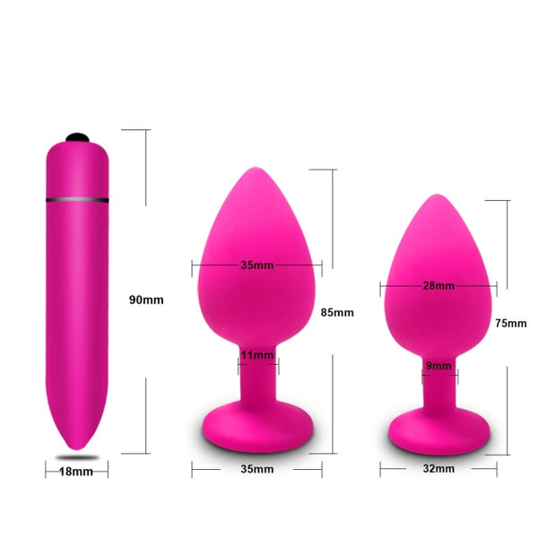 Anal Plug Butt Sex Toys For Couple Soft Silicone Prostate Massager