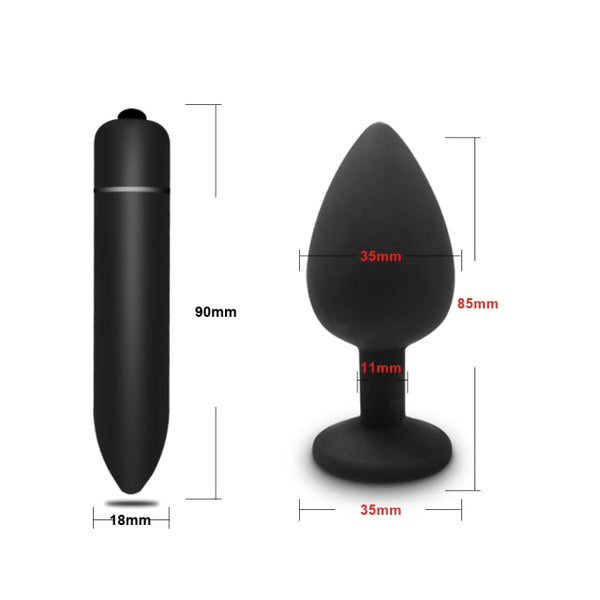 Anal Plug Butt Sex Toys For Couple Soft Silicone Prostate Massager