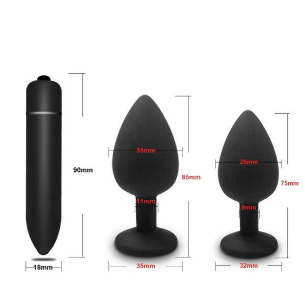 Anal Plug Butt Sex Toys For Couple Soft Silicone Prostate Massager