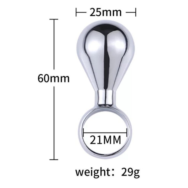 Anal Plug Waterproof Stainless Steel Smooth Touch Anal Buttplug