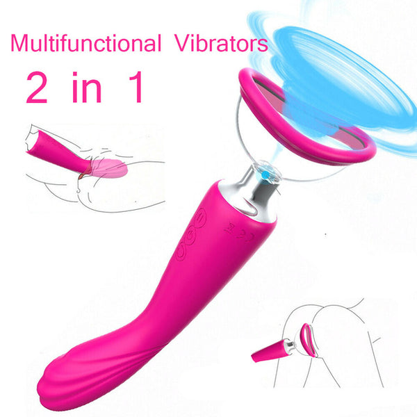 Sucking Dildo Vibrator G Spot Vagina Massager Masturbation