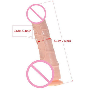 Skin Feeling Realistic Dildo Soft Material Huge Big Penis With Suction Cup