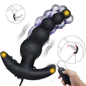 Silicone Anal Vibrator Prostate Massager Sex Toy For Women Men