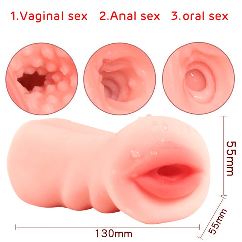 Vagina for Men Toy Sex Toys 4D Realistic Deep Throat Masturbator