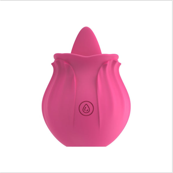 Rose Shape Dildo Toys For Women Vibarater Tongue