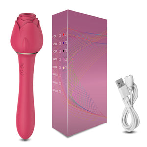 Powerful Rose Vibrator For Women Clitoris Nipple Clit Sucker