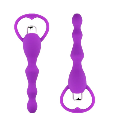 Silicone Anal Beads Sex Toys Vibrator For Men Women