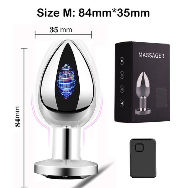 Metal 10 Frequency Vibrating male Prostate Massager