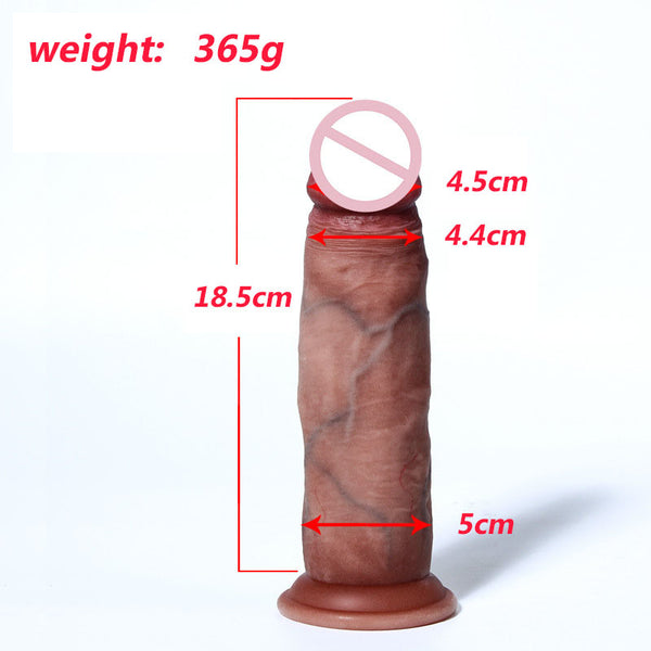 Realistic Dildo Sliding Foreskin Simulation Soft Penis Sex Toys