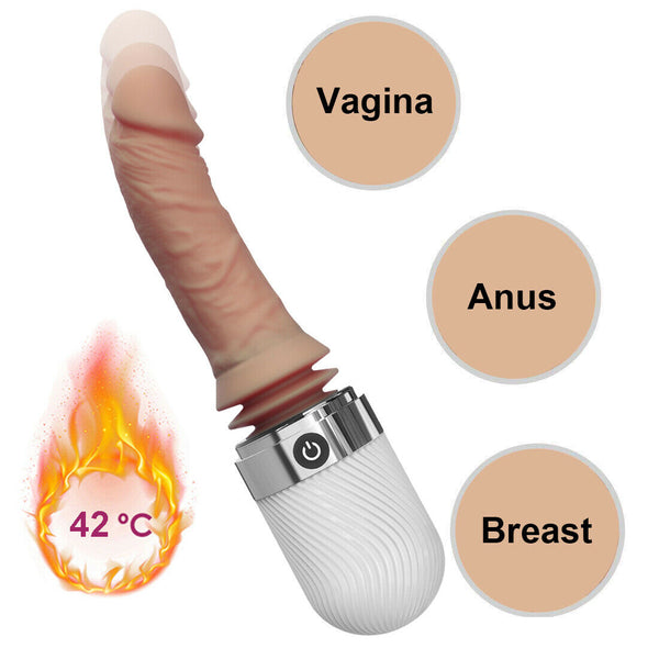 Waterproof Medical Silicone 7 Mode Thrusting Vibration Heating